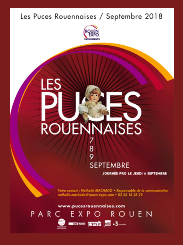 Affiche des Puces Rouennaises Septembre 2018