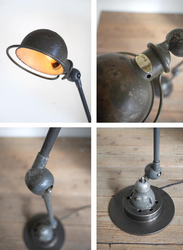 Lampe atelier industrielle Jielde 3 bras