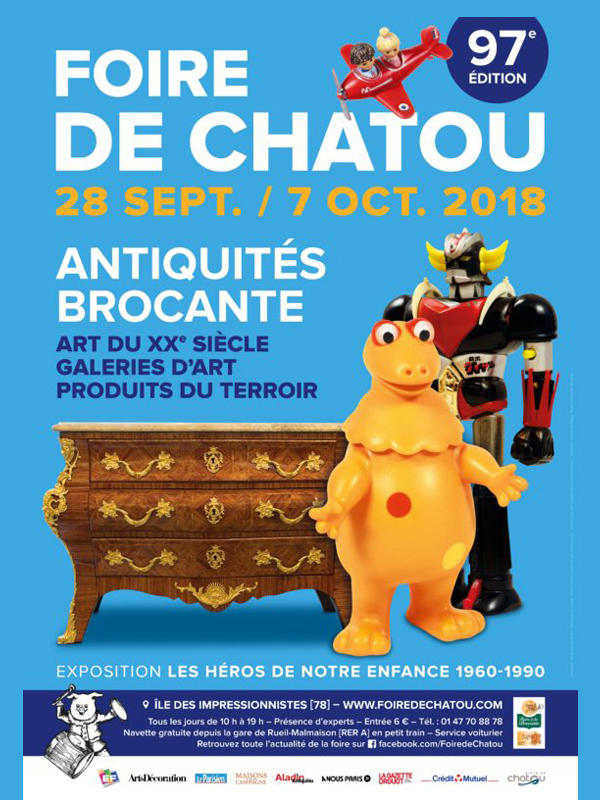 Affiche de la Foire de Chatou Septembre 2018