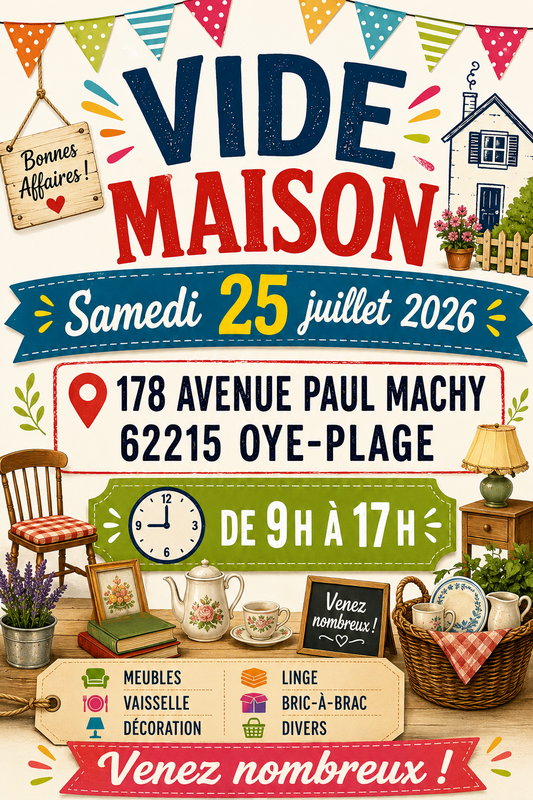 Vide maison à Oye-Plage