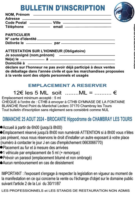 Brocante Du Chambray Touraine Handball Chambray L S Tours Ao T