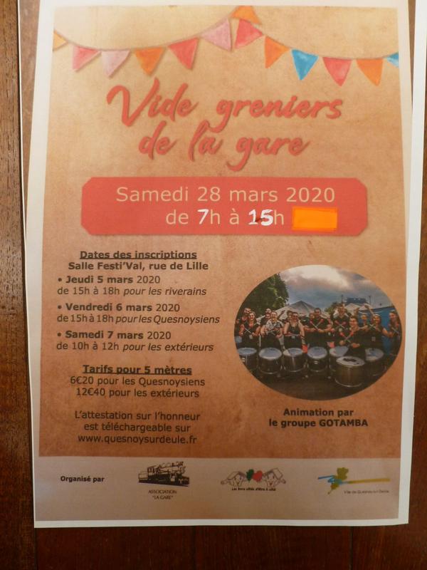 Vide greniers QuesnoysurDeûle (59890)