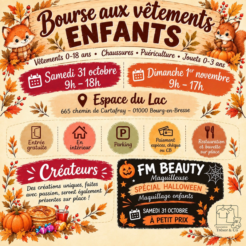 Bourse aux vêtements enfants - puériculture - jouets
