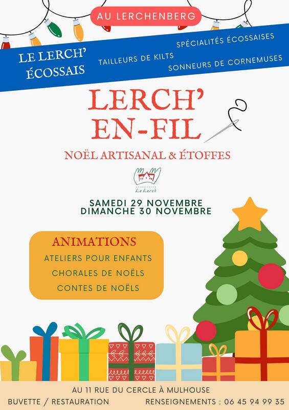 Affiche Marché de noël du lerchenberg - lerch' en-fil