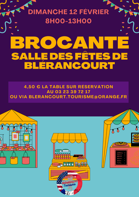 Brocante - Blérancourt (02300) - 12 Février 2023