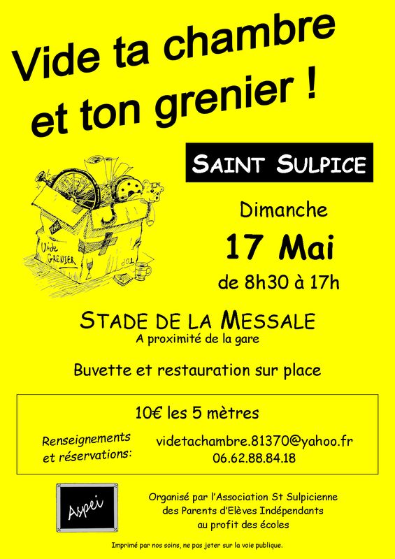 Vide ta chambre et ton grenier - Saint-Sulpice-la-Pointe (81370)