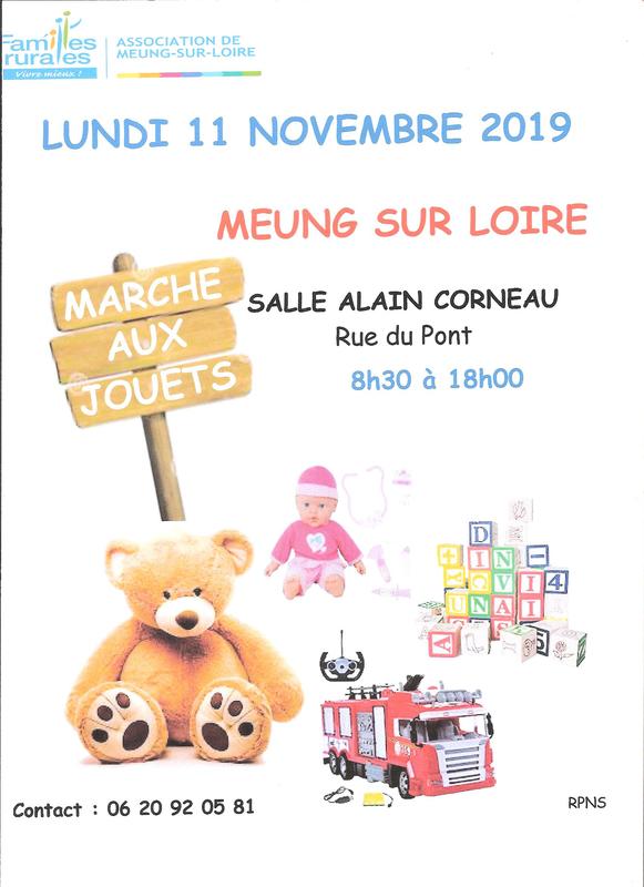 Marché aux jouets MeungsurLoire (45130) 11 Novembre 2019