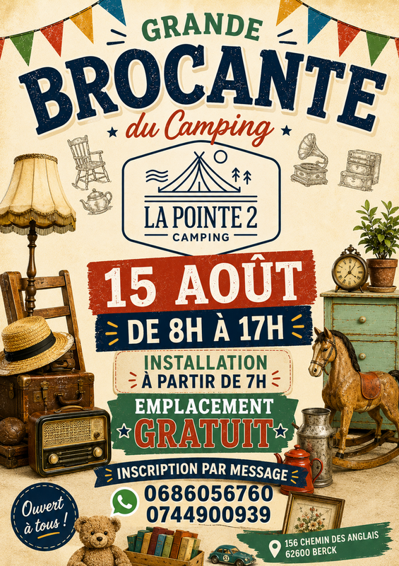 Brocante du camping à Berck