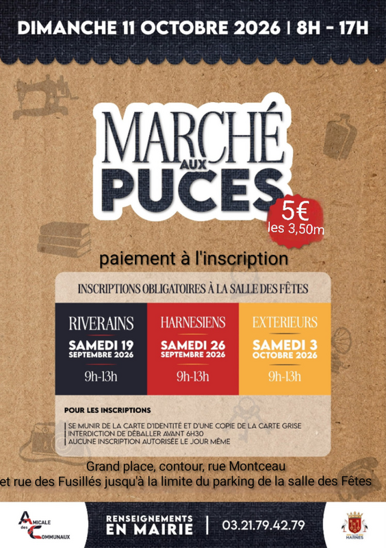 Marché aux puces à Harnes