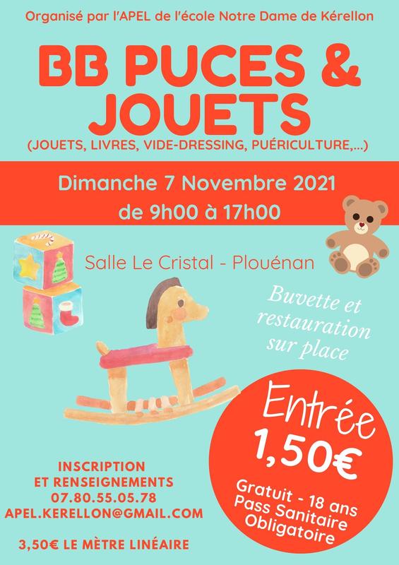Bebe Puces Et Bourse Aux Jouets Plouenan 294 07 Novembre 21