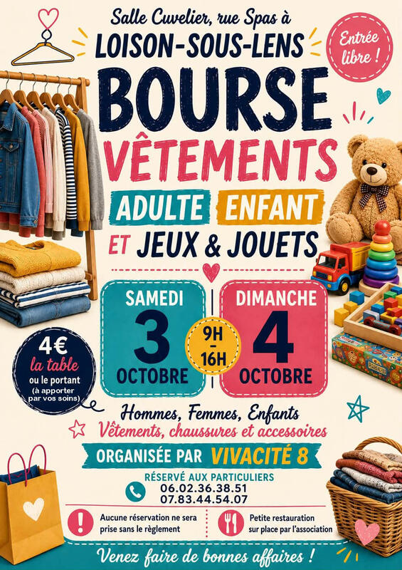 Vide dressing - bourse aux jouets à Loison-sous-Lens