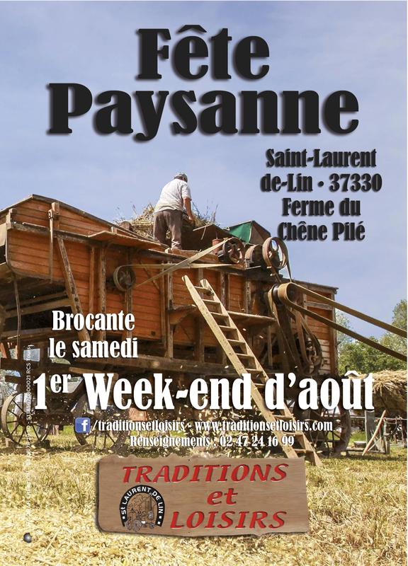 Brocante fête des battages SaintLaurentdeLin (37330) 05 Août 2023