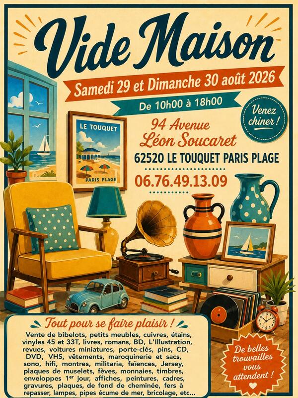 Vide-Maison à Le Touquet-Paris-Plage