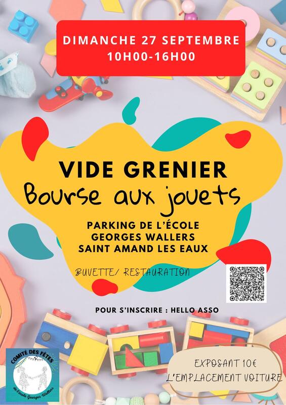 Vide grenier - bourse aux jouets à Saint-Amand-les-Eaux