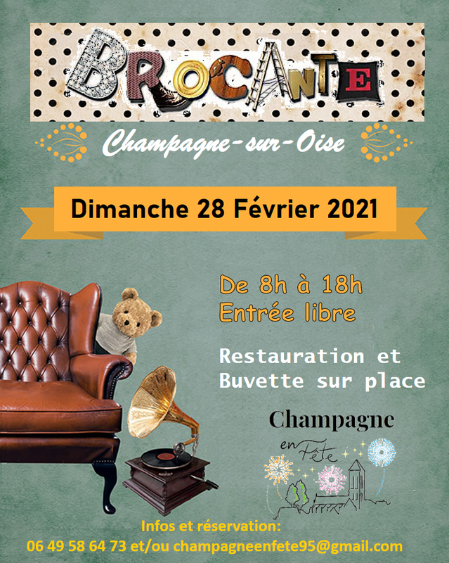 Brocante ChampagnesurOise (95660) 28 Février 2021
