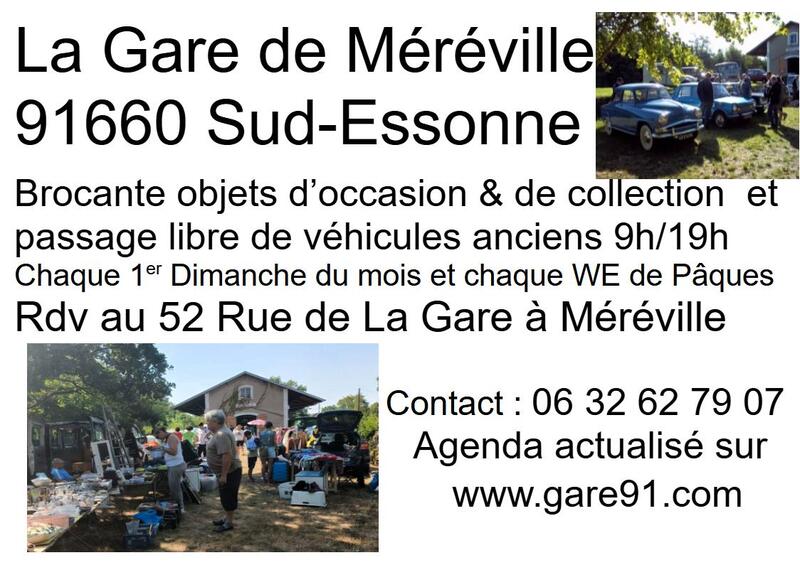 Brocante à la gare de méréville
