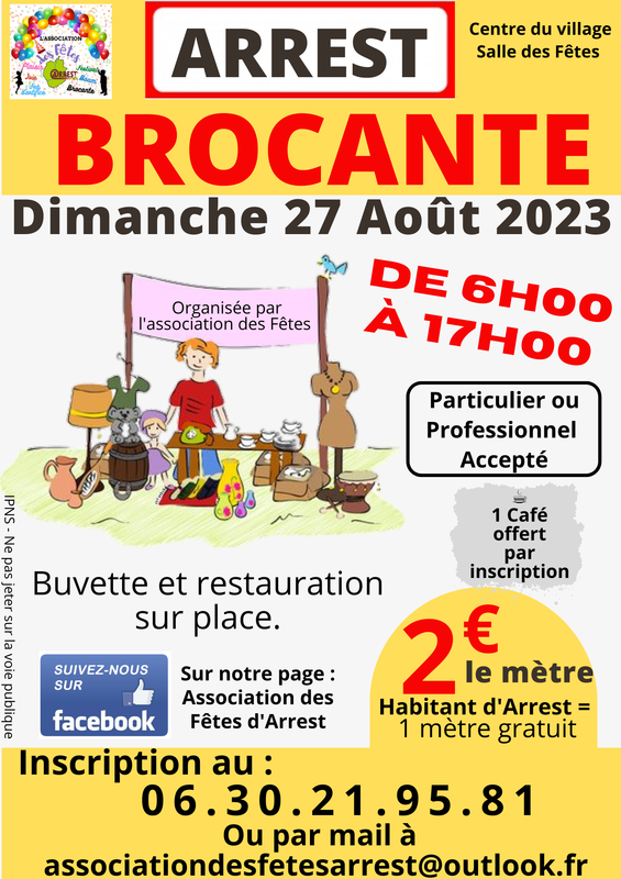 Brocante arrest - 80820 - 27 Août 2023