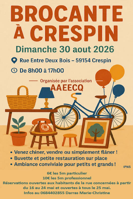Brocante à Crespin