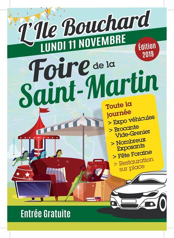 Foire de la Saint Martin L'ÎleBouchard (37220) 11 Novembre 2019